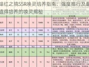 绯红之境SSR唤灵培养指南：强度排行及最值得培养的唤灵揭秘