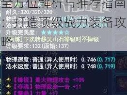 倩女幽魂手游刀客装备全方位解析与推荐指南：打造顶级战力装备攻略