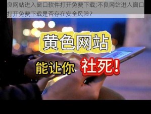 不良网站进入窗口软件打开免费下载;不良网站进入窗口软件打开免费下载是否存在安全风险？