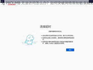 美国 P 站 PROUMB 无法访问怎么办？如何突破网络限制畅享精彩内容？