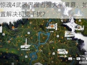 孤岛惊魂4武器界面占据大半屏幕，如何调整设置解决视觉干扰？