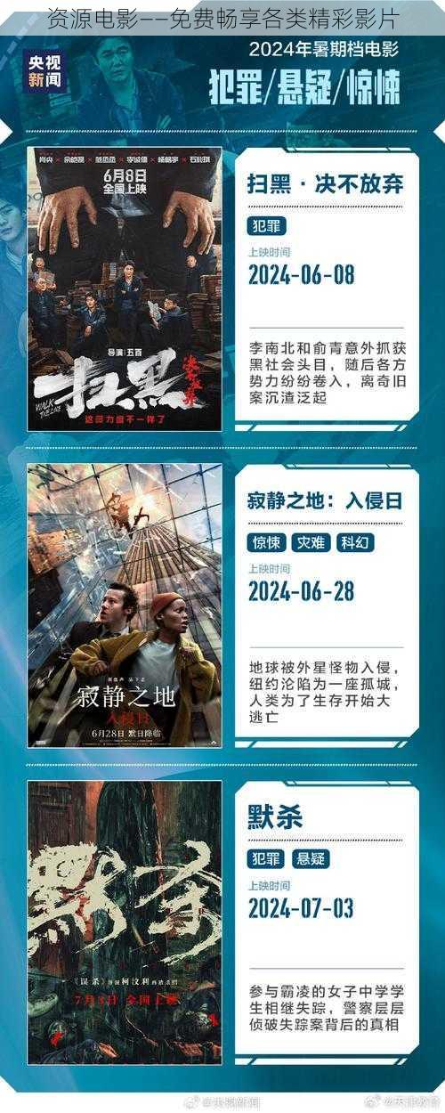 资源电影——免费畅享各类精彩影片