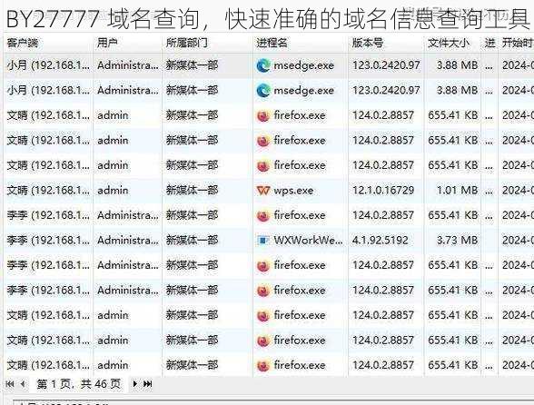 BY27777 域名查询，快速准确的域名信息查询工具