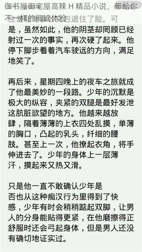 御书屋御宅屋高辣 H 精品小说，带给你不一样的阅读体验