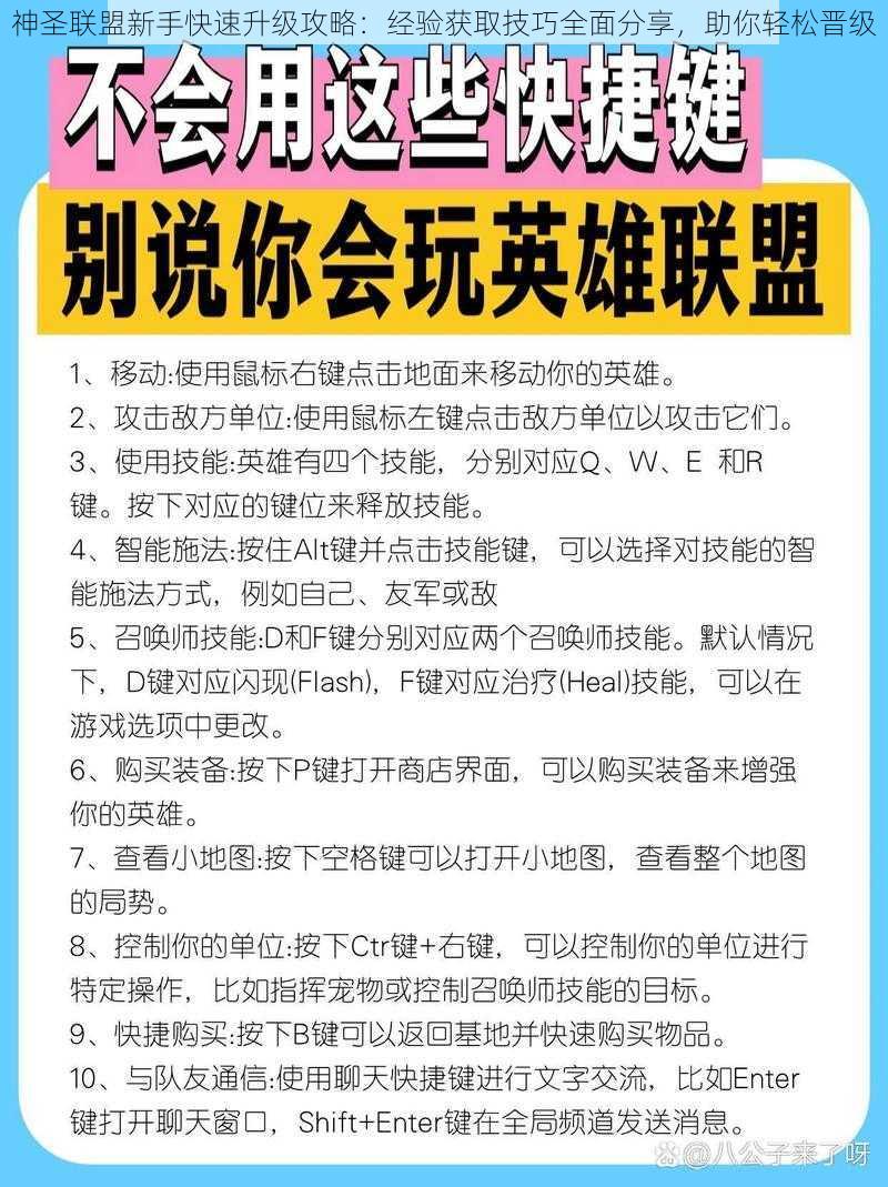 神圣联盟新手快速升级攻略：经验获取技巧全面分享，助你轻松晋级