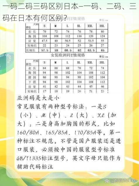 一码二码三码区别日本—一码、二码、三码在日本有何区别？