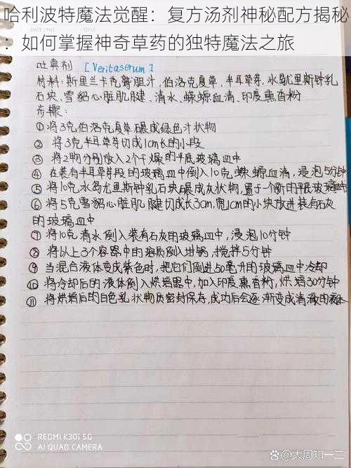 哈利波特魔法觉醒：复方汤剂神秘配方揭秘：如何掌握神奇草药的独特魔法之旅