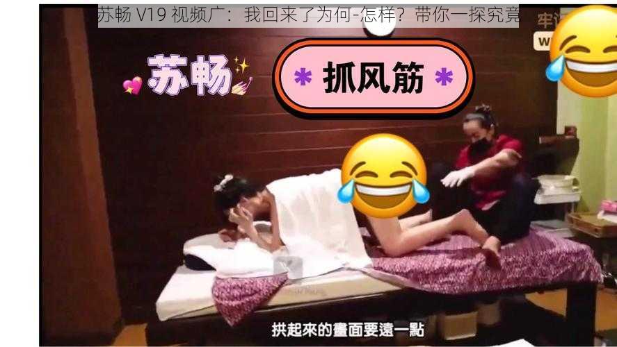 苏畅 V19 视频广：我回来了为何-怎样？带你一探究竟