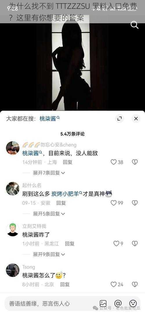 为什么找不到 TTTZZZSU 黑料入口免费？这里有你想要的答案