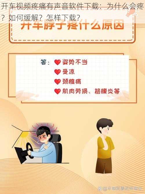 开车视频疼痛有声音软件下载：为什么会疼？如何缓解？怎样下载？