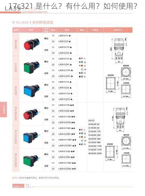 17c321 是什么？有什么用？如何使用？